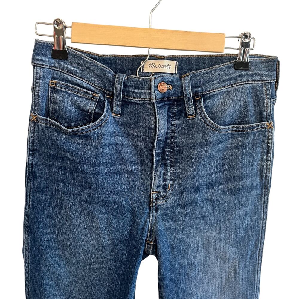 Madewell 10" Roadtripper High Rise Skinny Jeans Blue Size 28 - Picture 4 of 8